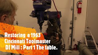 Restoring an Old Machine Tool. Cincinnati D1 Toolmaster Mill  Part 1