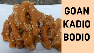 Goan Kadio Bodio Recipe | Goan Khaje Recipe | Kadyo Bodyo Recipe | Goan Feast Sweets Recipe