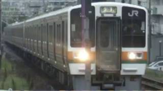 JR東海211系5000番台K102編成+K1⁇編成＋313系1000番台B3編成　大曽根