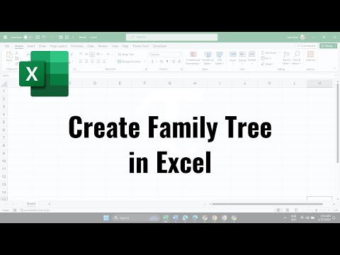 How to create family tree in Excel