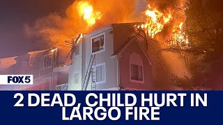 2 dead, child hurt in Largo apartment fire