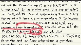 Decomposition into generalized eigenspaces 2