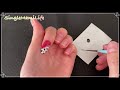 【セリアジェルとミラーパウダーペンを使ってダルメシアンネイル】dalmatian nail art using seria gels u0026 mirror powder pen