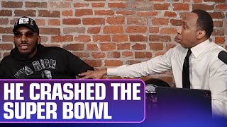 Stephen A's nephew Josh crashes his set uninvited in New Orleans.