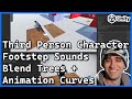 Footstep Sounds on a Third Person Character w/ BlendTrees | Animation Curves | Unity Tutorial