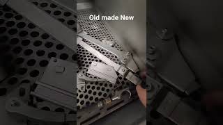 Sandblasting vintage parts - very satisfying to watch