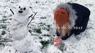 倫敦vlog | 倫敦下雪了❄️  ⛅️天氣好的週六採買、、boots藥妝店、打雪仗❄️