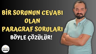 Bir Sorunun Cevabı Olan Paragraf Soruları