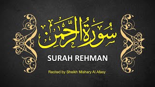 Surah Rehman سورة الرحمن II Roman Urdu Translation II Mishary Rashid Alafasy