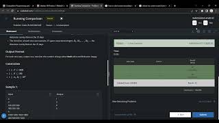 Running Comparison || CodeChef Starter 80 || Problems || Solution || Accepted