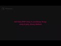 Get Data (PHP Array to JavaScript Array) using $.get() JQuery Method