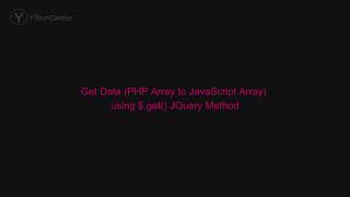 Get Data (PHP Array to JavaScript Array) using $.get() JQuery Method
