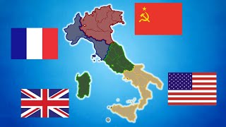 Why was Italy not divided up after the war?