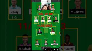 RR VS KOL today's match fantasy team #dream11 #my11circle #my11cerclematchprediction #dream11team