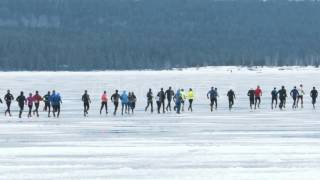 Mass Start Run at Onego Lake Ice