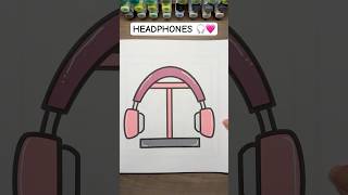 Cute headphones ASMR 🎧🩷 A page from my 40-page coloring book: In the Home Office 🫶