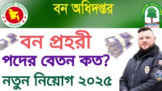 বন প্রহরী পদের বেতন কত ? ৩৩৭ পদে বন অধিদপ্তর এ নিয়োগ বিজ্ঞপ্তি ২০২৫।