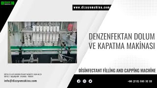 DİSİNFECTANT FİLLİNG AND CAPPİNG MACHİNE | DENZENFEKTAN DOLUM VE KAPATMA MAKİNASI | NO 070621