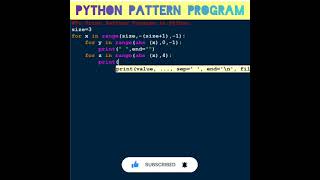#python 11 To print Alphabet pattern program in python programming | #python #coding #shorts