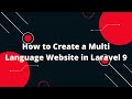 How to Create Multi language Website in Laravel 9