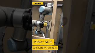 Sanding wood with a robotic sanding head - Mirka® AIOS