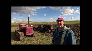 T6 crawler and W6 tractor disking with a Cockshutt 262 disk