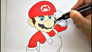 MARIO COLORING PAGE l KIDS COLORING l Colorfulcat