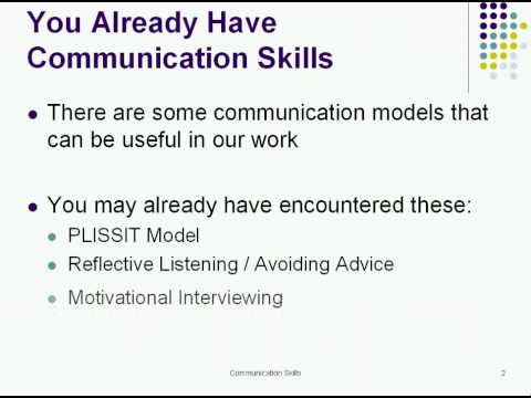 Communication Skills Part 1 Youtube