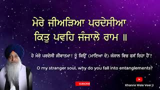 Mere Jiariya pardesia - ਮੇਰੇ ਜੀਅੜਿਆ ਪਰਦੇਸੀਆ  - Bhai Sahib Bhai Jasbir Singh ji Khalsa Khanne wale