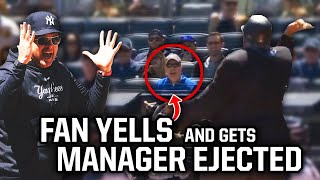 Umpire ejects Yankees manager because a fan yelled, a breakdown