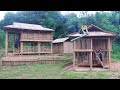 30 Day to Build 2 Story Bamboo House -/Start to Finish Alone Build a House,.../Video Timelpase