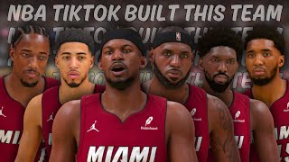 I Used TIKTOK To Build An 82-0 NBA TEAM