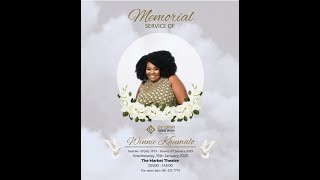 Memorial service of Winnie Khumalo