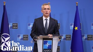 Nato chief responds to Russian invasion of Ukraine: 'Peace on our continent has been shattered'