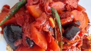 brinjal potato masala / easy 😃tasty 😋 ചപ്പാത്തിക്കുള്ള ഈസി കറി