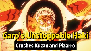 Garp's unstoppable haki, crushes Kuzan and Pizarro #onepiece #anime #garp #koby