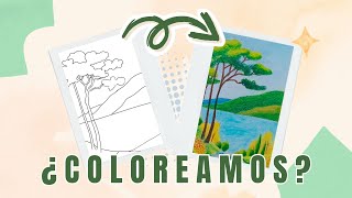 Coloreamos paisaje con lago  (zoom 06/11/2024)