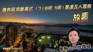 雅典居 8座頂層複式C室 1718尺 三房一套連工人套廁 猶如馬鞍山的啟德城