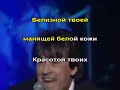 Серов Я люблю тебя до слёз Караоке