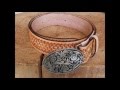 basketweave stamping leather レザークラフト カービング ベルト制作 バスケット模様