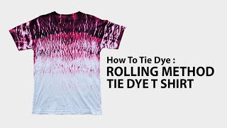 Rolling Method Red And Black Tie Dye T Shirt How To DIY