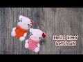 Hello kitty keychain 🍂 amigurumi kittychan #amigurumi #crochet #keychain #hellokitty