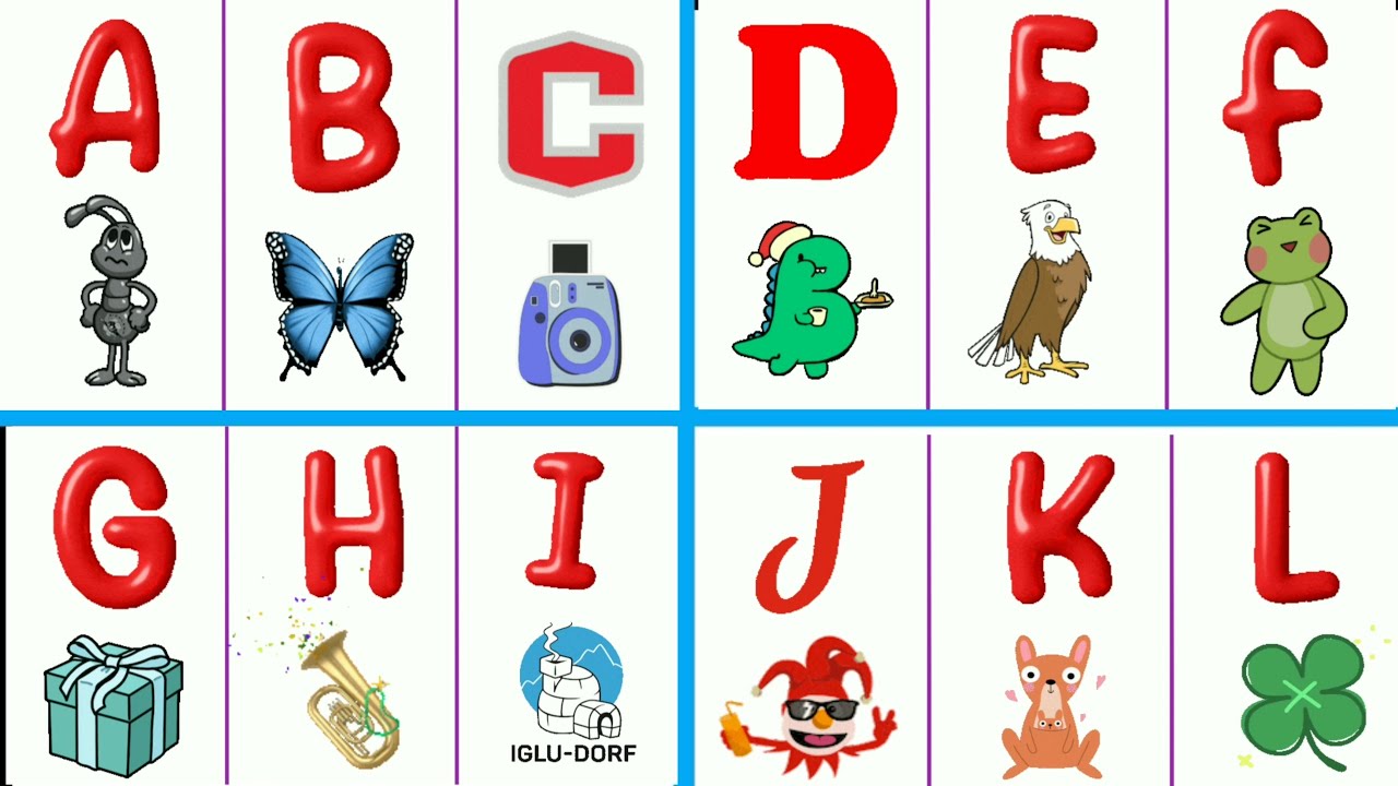 A For Ant, B For Butterfly, ABC Alphabet, Abcd, A To Z Alphabet ...