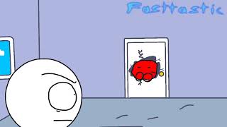 Elmo Crashes Through a Door [animation]