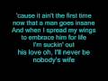 nobody s wife anouk lyrics on screen