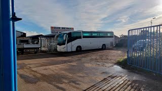 Grimsby and Cleethorpes bus garages; Hough's Coaches and Millman Coaches, Humberston. November 2023