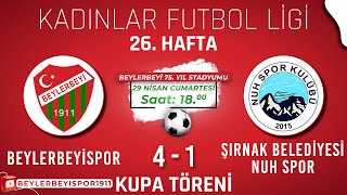 Beylerbeyispor - Nuh Spor | Kadınlar Futbol Ligi Maçı 26. Hafta | 29 Nisan 2023