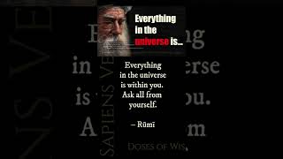 Rumi Quotes: Wisdom and Inspiration from a Sufi Mystic ― Sapiens Verbum #shorts