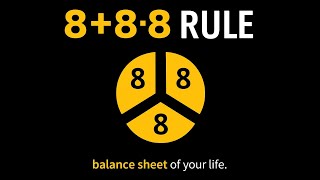 8+8+8 Rule Explained ⏳ | Balance Your Life in 24 Hours #timemanagement