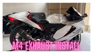 M4 Exhaust install 2022 Suzuki Hayabusa